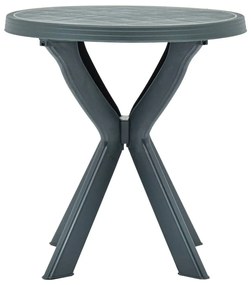 Mesa de bistrô Ø70 cm plástico verde