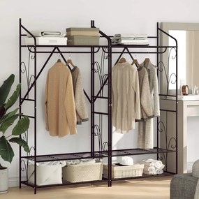 vidaXL Guarda-roupa Aberto Liso 2 pcs 78 x 36 x 160 cm