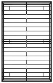 Estrutura de cama 120x200 cm metal preto