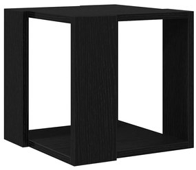Mesa de Centro Carvalho Preto MDF 32 x 32 x 30 cm Simples
