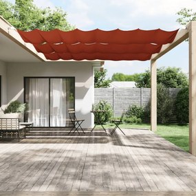 Toldo vertical 180x1200 cm tecido oxford cor terracota