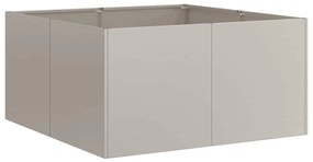 Floreira enferrujada 80x80x40 cm aço resistente