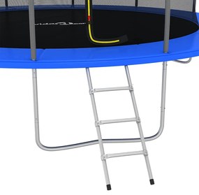Conjunto de trampolim redondo 488x90 cm 150 kg