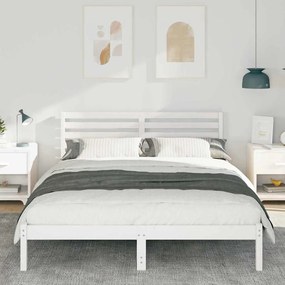 Estrutura da Cama com cabeceira Branco 150 x 200 cm