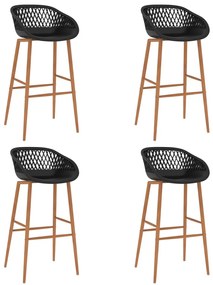 5 pcs conjunto de bar preto