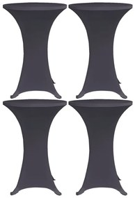 Capa extensível para mesa 4 pcs 80 cm antracite