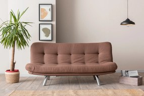 Sofá-Cama 3 Lugares Misa – Castanho Claro – 180x110 cm