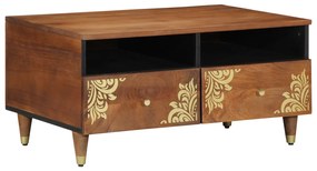 vidaXL Mesa de Café 80x54x40 cm Madeira Sólida de Mangueira