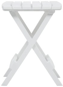 Mesa de jardim dobrável 45,5x38,5x50 cm branco