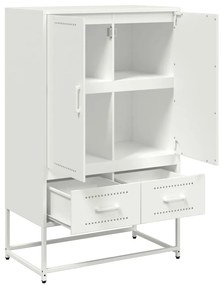 Móvel alto 68x39x111,5 cm aço branco