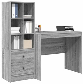 Mesa com Armazenamento Cinza Sonoma Aglomerado de partículas