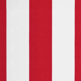 Tecido de substituição p/ toldo 6x3 m riscas vermelho/branco