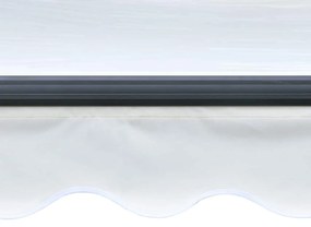 Toldo retrátil manual com LED 300x250 cm cor creme