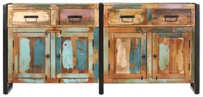 Aparador 172x35x80 cm madeira recuperada maciça