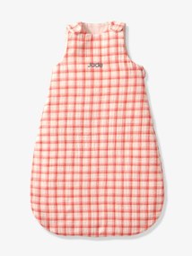 Saco de bebé, especial verão, em gaze de algodão, Quadrados, personalizável rosa medio quadrados