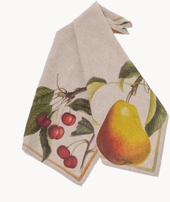 Panos de cozinha em linho Cherry & Pear, conjunto de 2