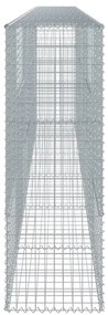 Cesto gabião com cobertura 600x50x150 cm ferro galvanizado
