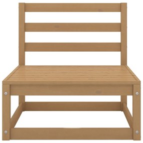 11 pcs conjunto lounge de jardim pinho maciço