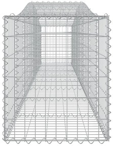 Cestos gabião arqueados 10pcs 400x50x60/80 cm ferro galvanizado