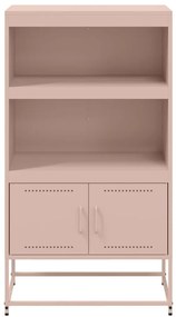 Aparador alto 68,5x38,5x123,5 cm aço rosa