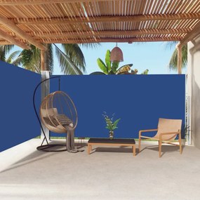 vidaXL Toldo lateral retrátil 180x600 cm azul