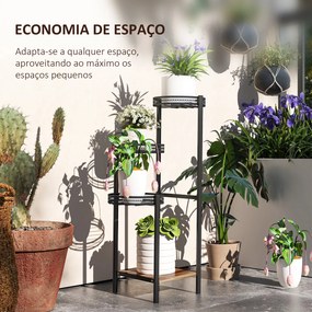 Suporte para Plantas de 4 Níveis Suporte de Aço pata Plantas de Interi