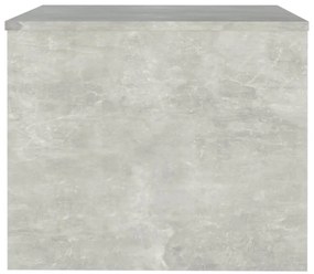 Mesa de centro 80x50x40cm derivados de madeira cinzento cimento
