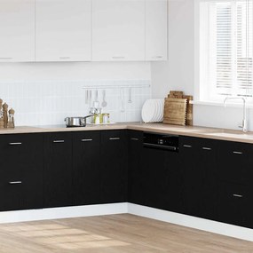 vidaXL Gabinete de Canto Inferior Carvalho preto 75.5 x 75.5 x 81.5 cm