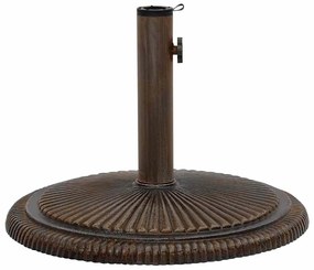 Base para guarda-sol ferro fundido 45x45x30 cm bronze