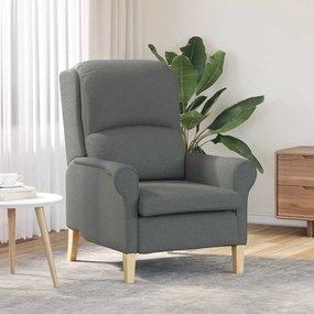 vidaXL Poltrona Cinza Escuro 52 cm Tecido