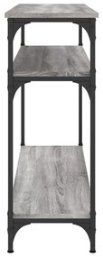 Mesa consola 100x29x75 cm derivados de madeira cinzento sonoma