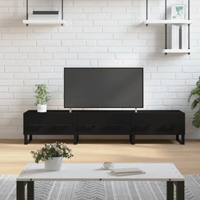 Móvel de TV 80x36x50 cm derivados de madeira preto
