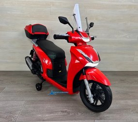 Mota elétrica para crianças  a 6 anos 12V Honda SH350i rodas Borracha Vermelha