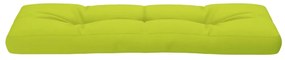 Almofadão p/ sofá de paletes 120x40x12cm tecido verde brilhante