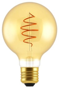 LED Bulb Globe G80 Golden Croissant Line with Spiral Filament 5W E27 Dimmable 2000K