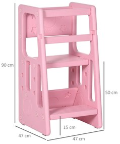 Torre de Aprendizagem para Crianças Banco Infantil com Altura Ajustáve