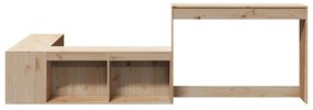 Mesa de cabeceira com secretária 232x112x75 cm pinho maciço