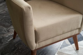 Cadeira Wing Gonca – Creme – 74 cm x 80 cm x 75 cm