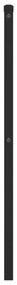 Cabeceira de cama 80 cm metal preto