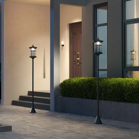 Conjunto de 2 Candeeiros Solares para Exterior – 23,5x23,5x184 cm – Es