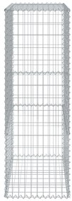 Cesto gabião com cobertura 300x50x150 cm ferro galvanizado