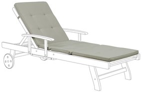 Almofada para espreguiçadeira de jardim 188 x 59 x 5cm taupe TOSCANA/JAVA Beliani