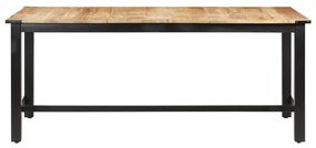 Mesa de jantar 180x90x76 cm madeira de mangueira maciça áspera