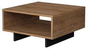 Mesa de Centro Hola – Carvalho e Antracite – 60x32x60 cm