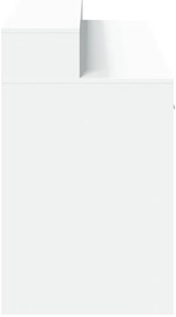 Secretária c/ luzes LED 140x55x91cm derivados de madeira branco