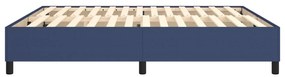 Estrutura de cama sem colchão 160x200 cm tecido azul