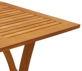 Mesa de jardim 110x110x75 cm madeira de acácia maciça