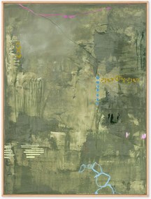 Quadro em tela emoldurado pintado à mão Petite