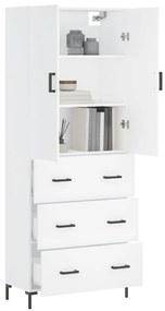 Armário alto 69,5x34x180 cm derivados de madeira branco
