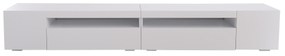 Móvel de TV Moderno Branco, Iluminação LED Variável, Sala de Estar e Sala de Jantar 240 cm,240x39x35cm, Branco